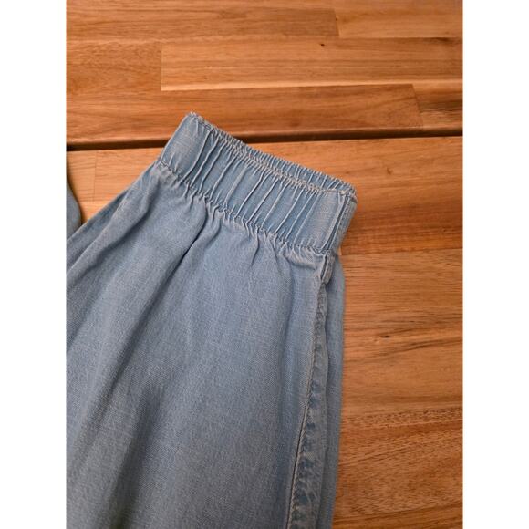 Nine West Chambray Jogger Pant Womens XL Light Blue Lyocell PullOn Elastic Waist - Picture 3 of 9